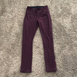WHBM leggings in a Merlot color